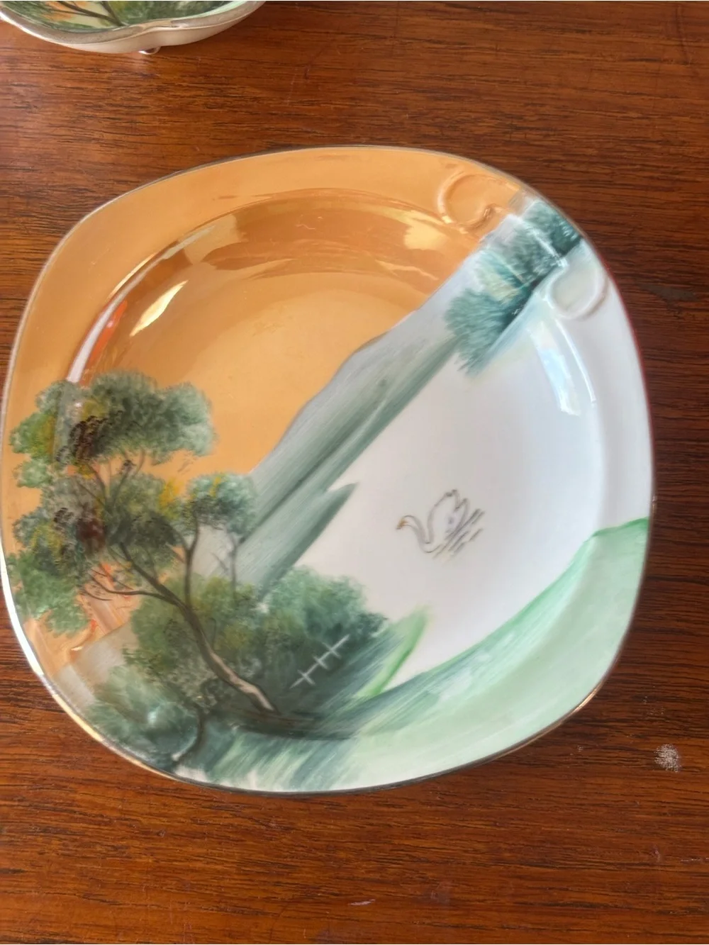 Noritake Lustreware Mayo Bowl and Plate